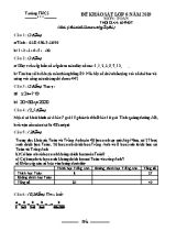Đề khảo sát môn Toán Lớp 6 năm 2019 (Có đáp án)